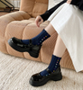 OEM Factory women Cotton Loose No Pilling Socks Knitting Rib Thin Spring Winter Female Sock High Tube Streetwear Soft Casual 