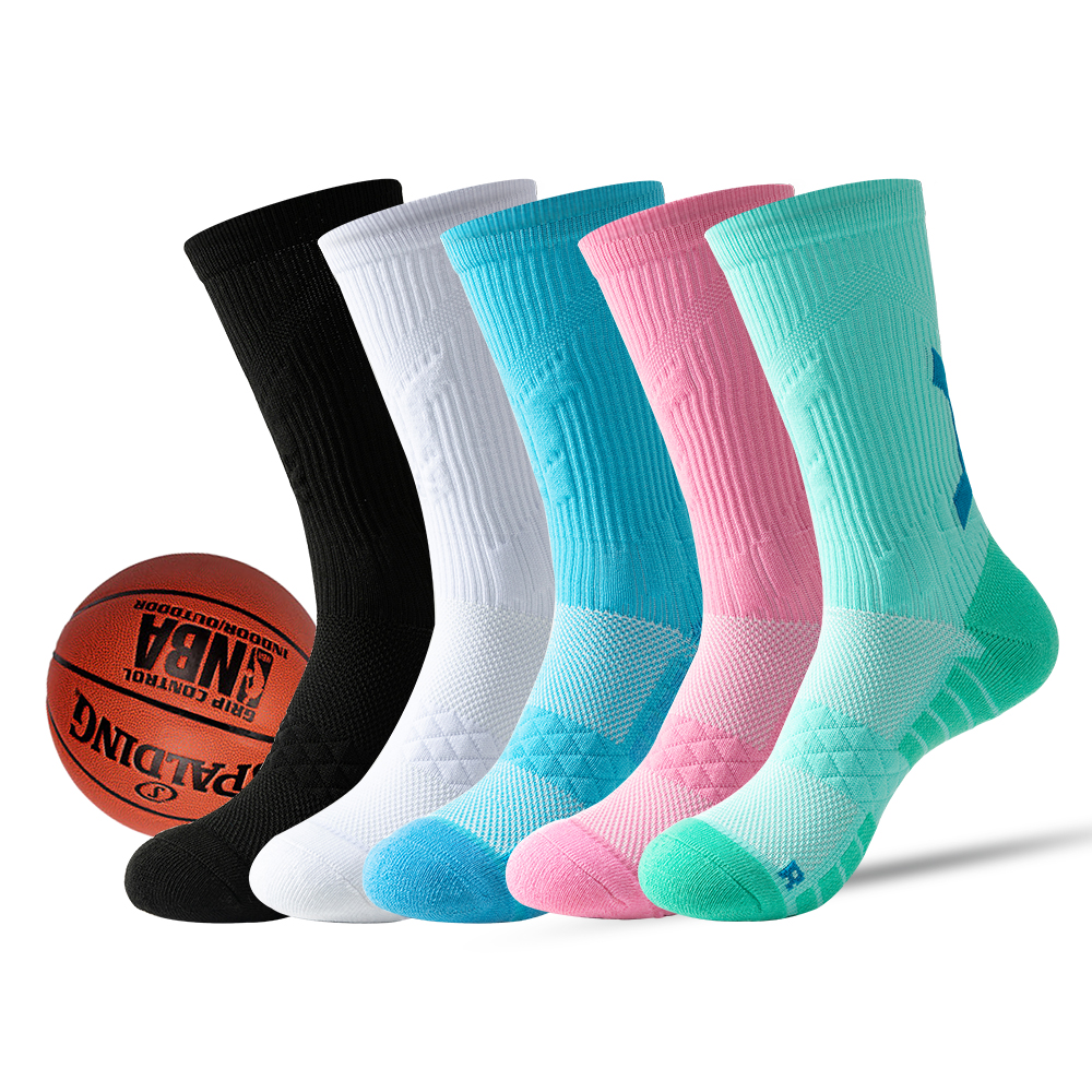  high quality professional basketball socks men's thick towel socks Sweat absorbent breathable sports long socks 