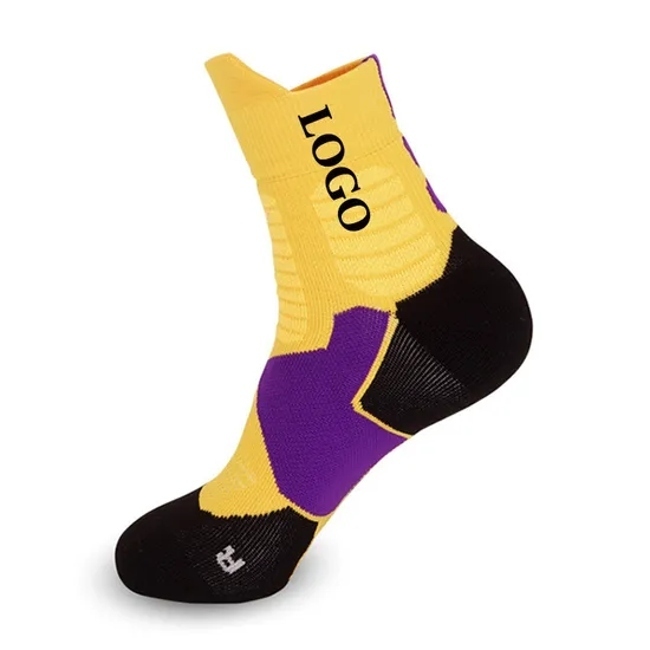 Customized Logo Good Quality Sports Football Basketball Socks Fashion Running Crew Socks for Men Women