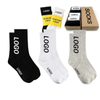 Custom Logo Packaging Anti Slip Grip Socks Non Slip Soccer Cotton Athletic Sport Football Crew Socks for Men