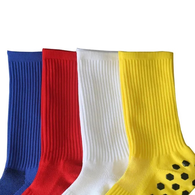 High Stretch Custom Logo Socks Men′s Soccer Basketball Sports Non-Slip Grip Socks