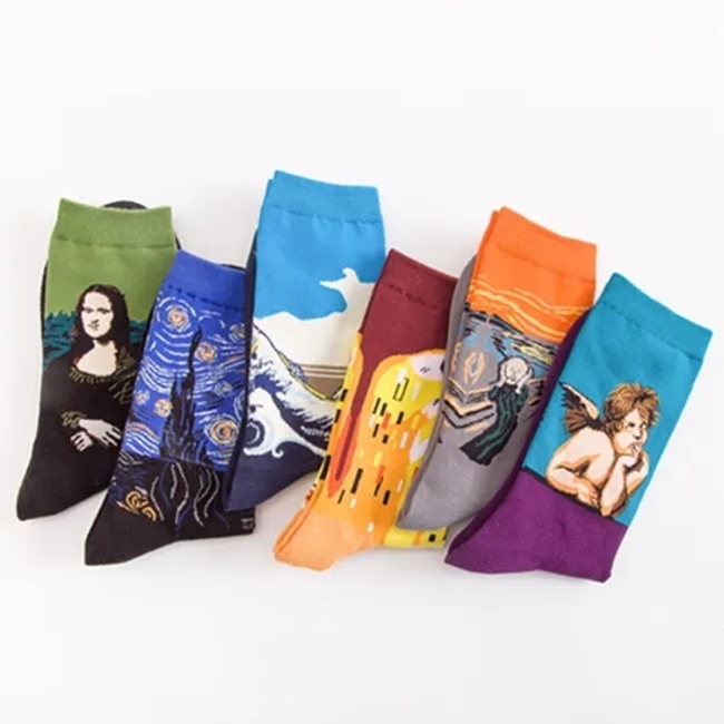 New Design Men Crew Cotton Comfortable Socks Custom Logo