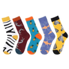 5 Pairs Lot Men Fashion Print Harajuku Cotton Sports Running Crew Socks Women Cool Funny Hiphop Casual Pastel Pack Long Tube Set