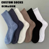 Hot Selling Wholesale Performance Logo Brand Crew Embroidered Personalized Running Manufacturer Women Men Sports Custom Socks