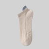 Men′s 7A Antibacterial and Deodorizing Summer Mesh Thin Short Socks Low-Top All-Cotton Breathable and Sweat-Absorbent Pure Cotton Men′s Boat Socks