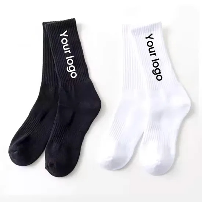 Breathable Custom Design High Quality Brand Packaging Men Dress Custom Logo Crew Socks