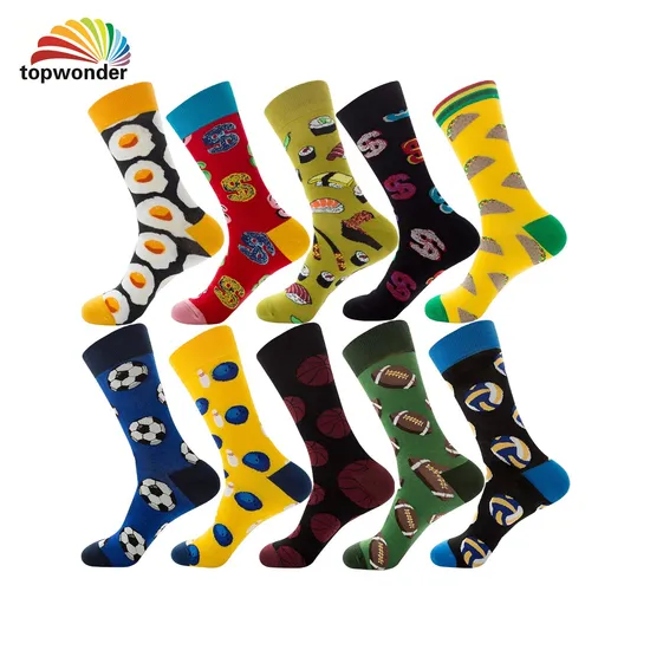 Wholesale and Customize All Designs of Fashion Sock Crew Sock Knee High Sock for Men Women and Kids