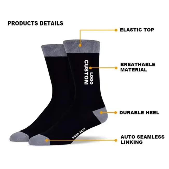 OEM Custom Logo Crew Socks Men Running Sport Golf Socks