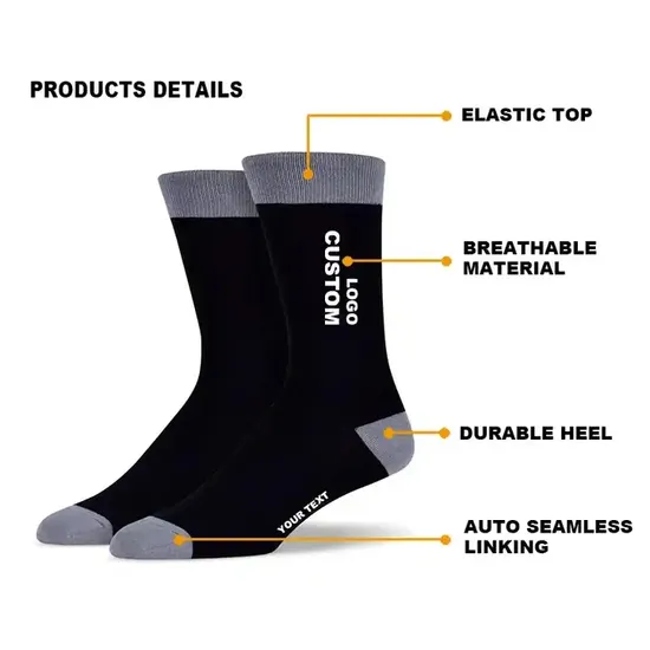 Comfortable Men′s Sports Socks for Spring and Autumn Training