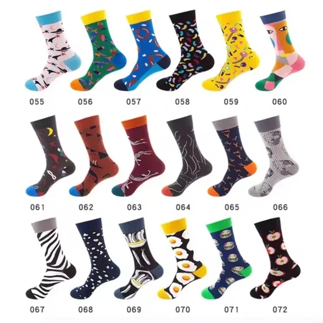 in-Stock Lady Boys Girls Hiking Autumn Anti-Bacterial Men′s Happy Socks Cartoon Tube Sport Dress Socks Business Man Cotton Socks