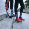Letter Cotton Spring and Autumn Crew Men′s Socks Custom Logo