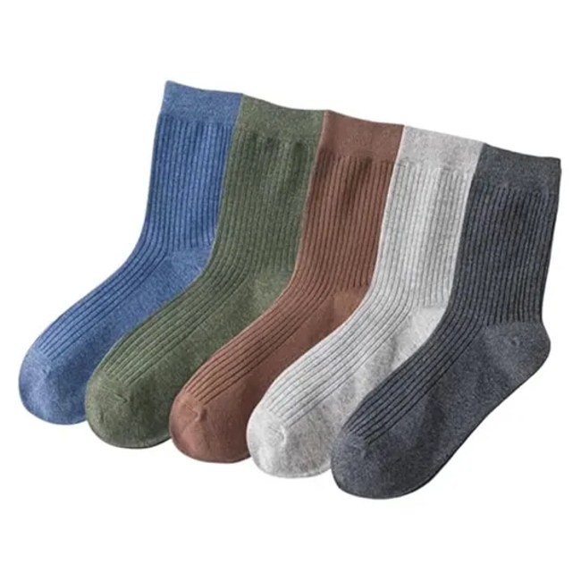 Men′s Casual Breathable Soft Moisture-Wicking Odor Bacteria Resistant Socks