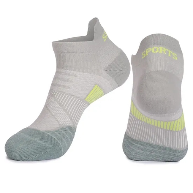 Custom Logo Black Blue Color Nylon Coolmax Athletic Men Women Short Sport Ankle Running Socks