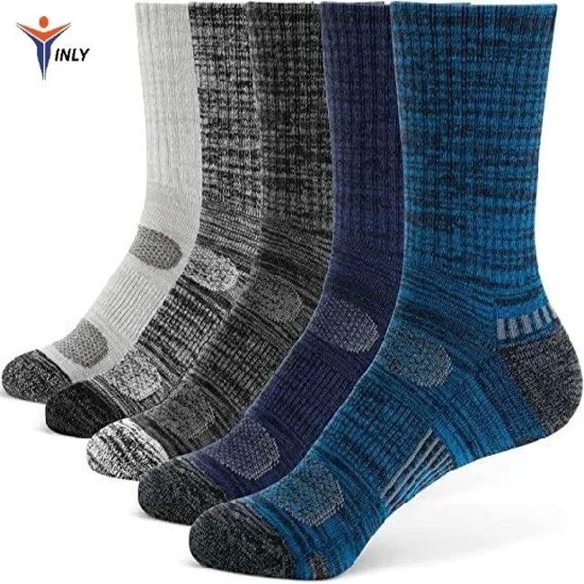 Wholesales Factory Cheap High Quality Custom Logo Design Men′s Cushioned Work Plain Sock Crew Athletic Socks Moisture Wicking Breathable Football Sports Socks