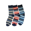 Antibacterial Soft Breathable High Elastic Cotton Colorful Stripe Men Ankle Crew Socks