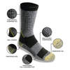 Solid Winter Men Custom Logo Thermal Hiking Thick Ankle Crew Sports Unisex Wool Work Socks