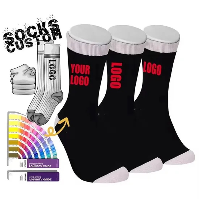 Fashion Breathable Soft Adult Custom Logo Basketball Sock Cotton Sports Socks Crew Socks for Men