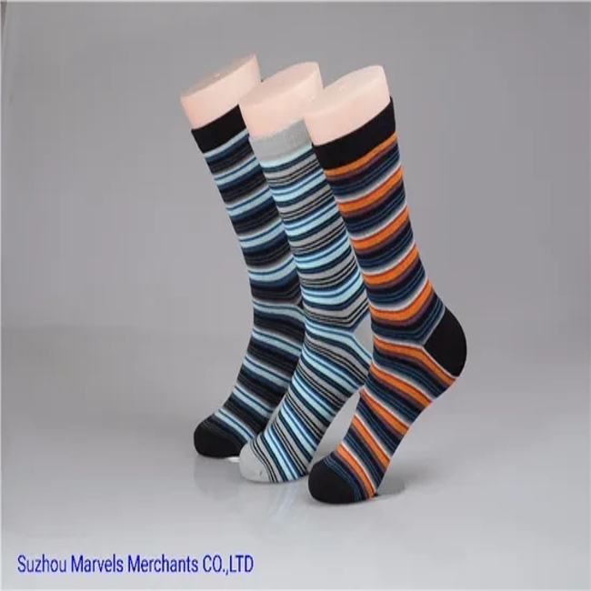 Stylish Jacquard Men′s Cotton Crew Socks for Everyday Wear