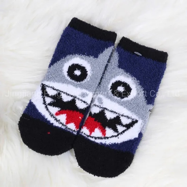 Sale Cute Cartoon Soft Fuzzy Microfiber Baby Socks