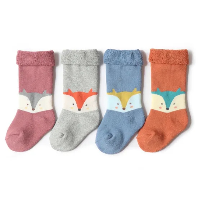 Wholesale Custom Children Baby Kids Unisex Cotton Terry Short Socks