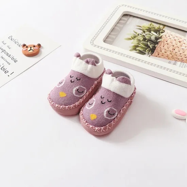 Toddler Baby Boys Girls Slippers Shoes Baby Infant First Walking Rubber Sole Floor Slippers Sock Shoes