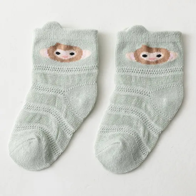 Elegant Funny Months Newborn Toddler Baby Girls Bamboo Socks with Lace Ruffle for Kids