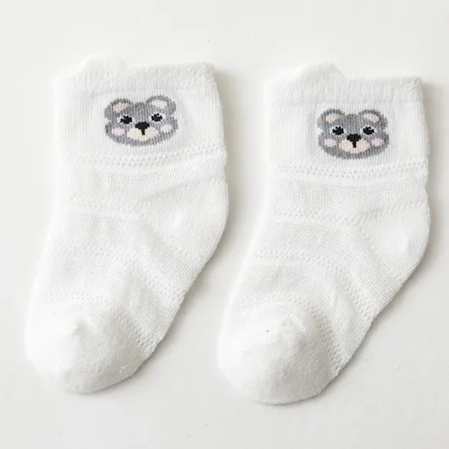 Elegant Funny Months Newborn Toddler Baby Girls Bamboo Socks with Lace Ruffle for Kids