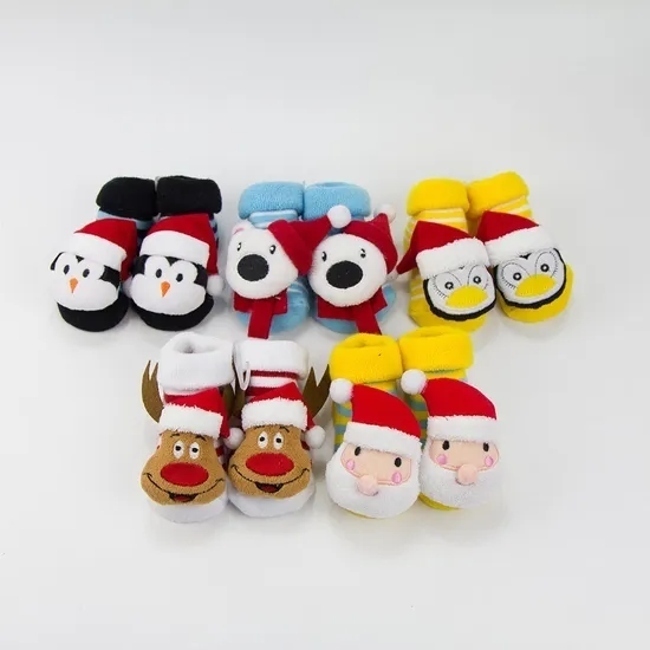 Unisex Baby Kids Children Custom Wholesale Novelty Cotton Toy Rattle Socks