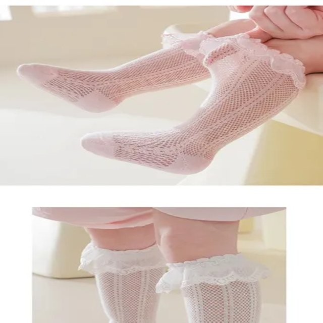 Summer Lightweight Mesh Baby Socks with Custom Branding Options