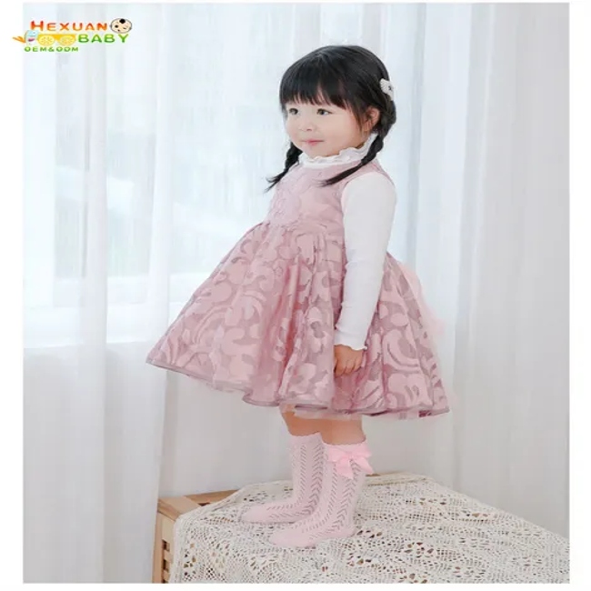 Kids Socks Knee High Baby Socks with Bow Breathable Infant Wholesale Baby Children Girl Cute Baby Spanish Kids Knee Socks