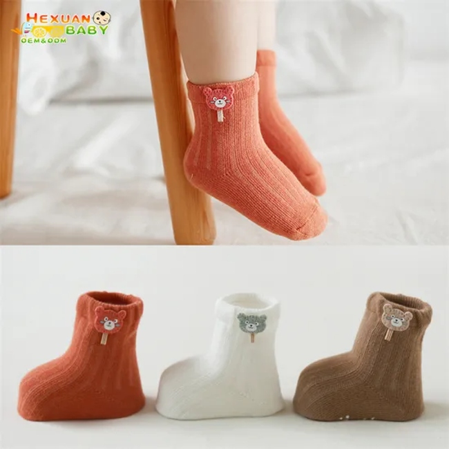 New Children Socks Popular Style Cute Fall and Autumn Style Baby Socks Breathable Pure Cotton Kids Socks