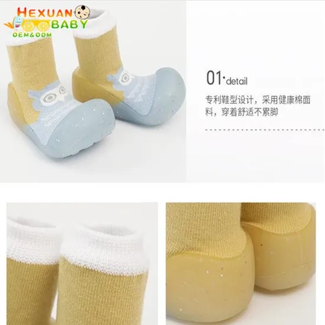 Toddler Baby Boys Girls Non Slip Socks Soft Bottom Rubber Booties Shoes