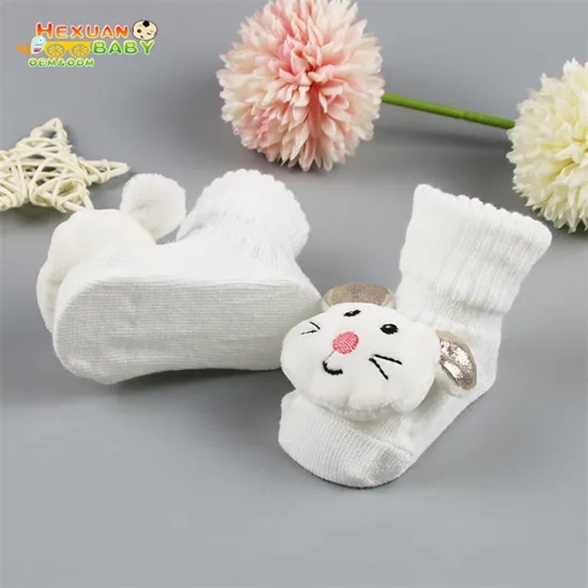Autumn Winter Soft Cotton Baby D Socks Newborn Cartoon Animal Socks Infant Boy Anti Slip Floor Sock Spring