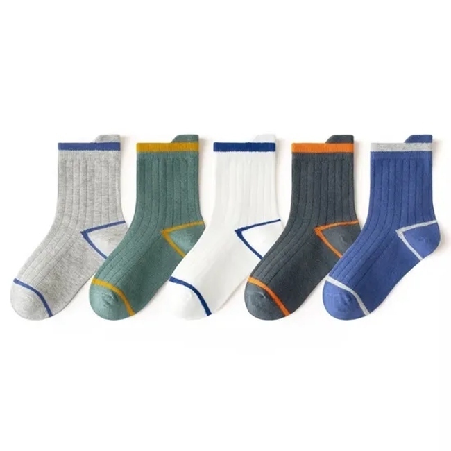  Pairs Assort Knitted High Quality Cotton Baby Kids Crew Socks