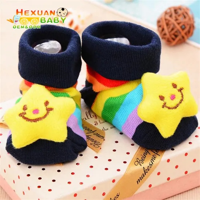 Autumn Newborn Baby Middle Tube Fruit Kids Cotton Socks Non Slip Floor Socks