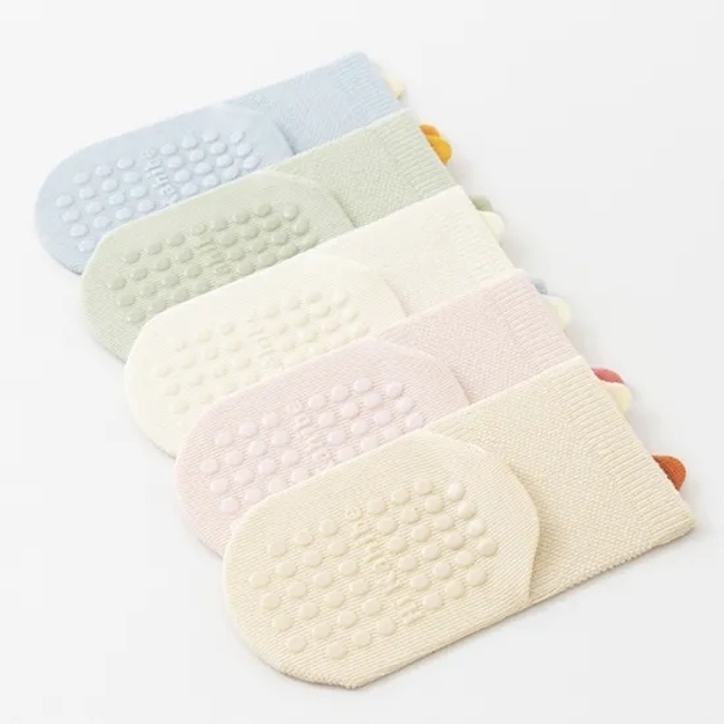 Wholesale Breathable Cartoon Kids Net Sock % Cotton Thin Children Anti Slip Baby Crew Socks