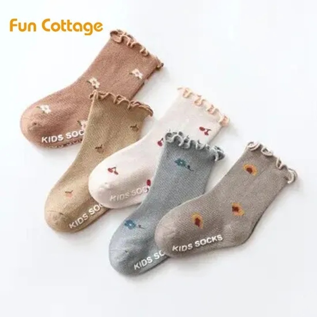 Autumn Winter Newborn Baby Boy Socks y Kids Pure Cotton Animal Design Fadeless Soft Children′s Socks for Girls B