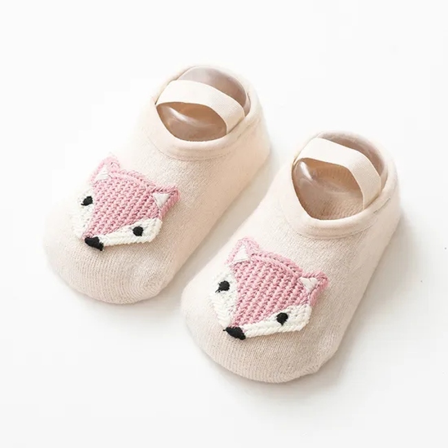 Autumn&Winter Thickened Floor Socks Children′s Cartoon Accessories Binding Non Slip Learning Baby Shoes Slipper Kids Socks