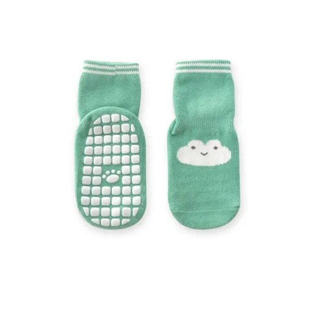  New Design Baby Autumn Crew Socks Cotton Cartoon Animal Print Socks Anti Slip Floor Socks for Baby