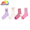 Customize All Sorts of Striped Sock, Knee High Sock Girl Sock with Embroidery Logos in Many Colors, Sizes and Material