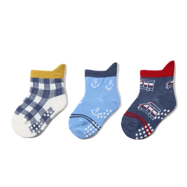 Low Price Unisex Children Baby Kids Cotton Wholesale Novelty Short Non Slip Socks