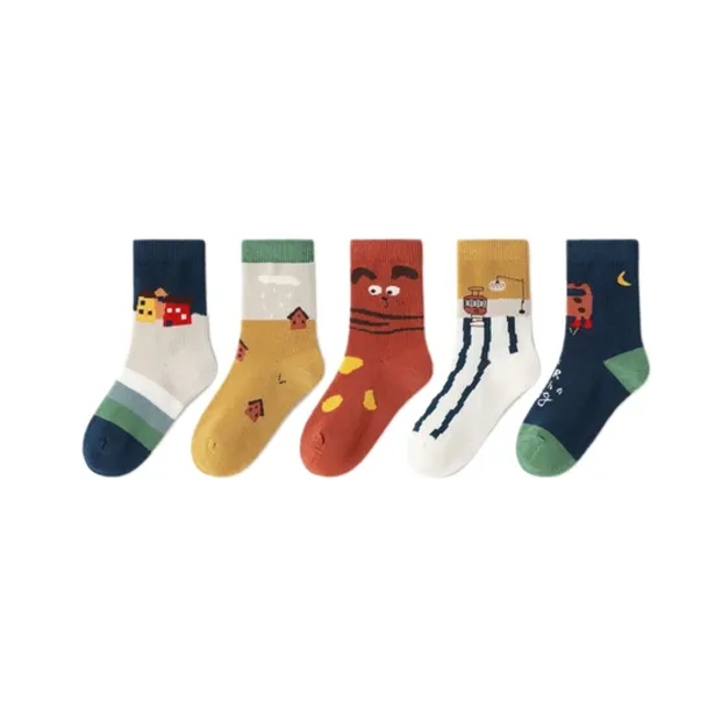 Anti Bacterial Breathable Skin Friendly Babies Fashion Lovely Cute Cotton Ankle Crew Soft Little Sock