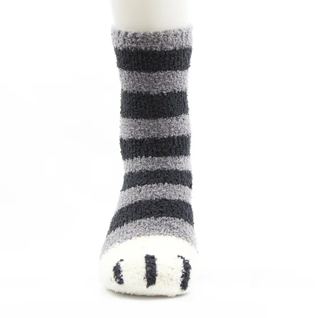 Unisex Children Baby Kids Custom Wholesale Fluffy Non Slip Grip Socks