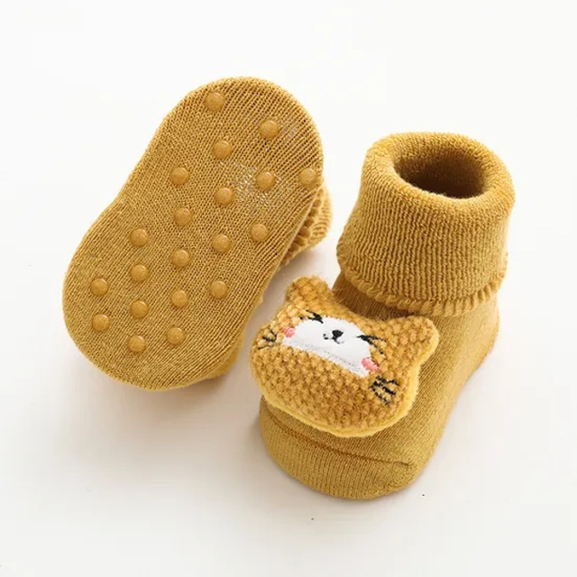 Warm Thickened Baby Socks Dolls Cartoon Anti Slip Children Floor Socks Slipper Socks Shoes Cute Kids Socks