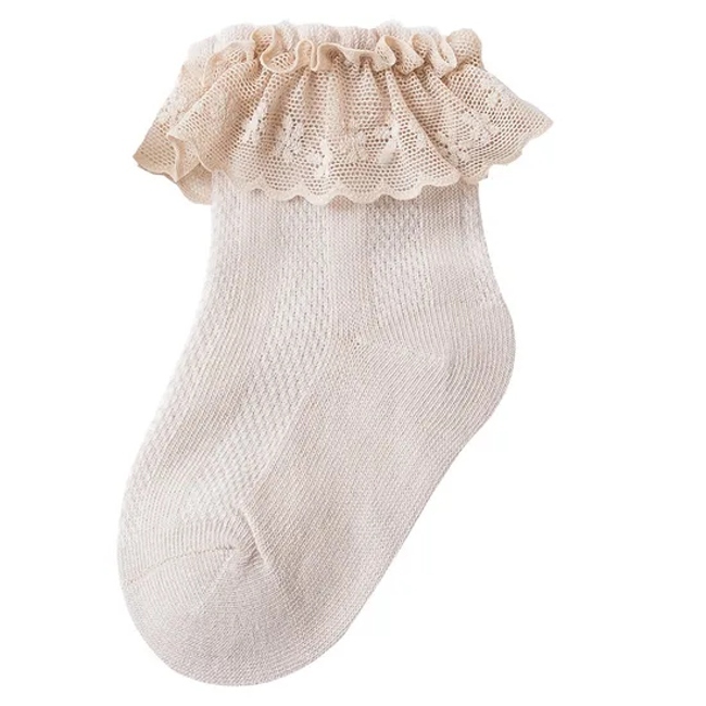 Spring and Autumn Baby Princess Lace Elastic Lace Socks Custom Logo