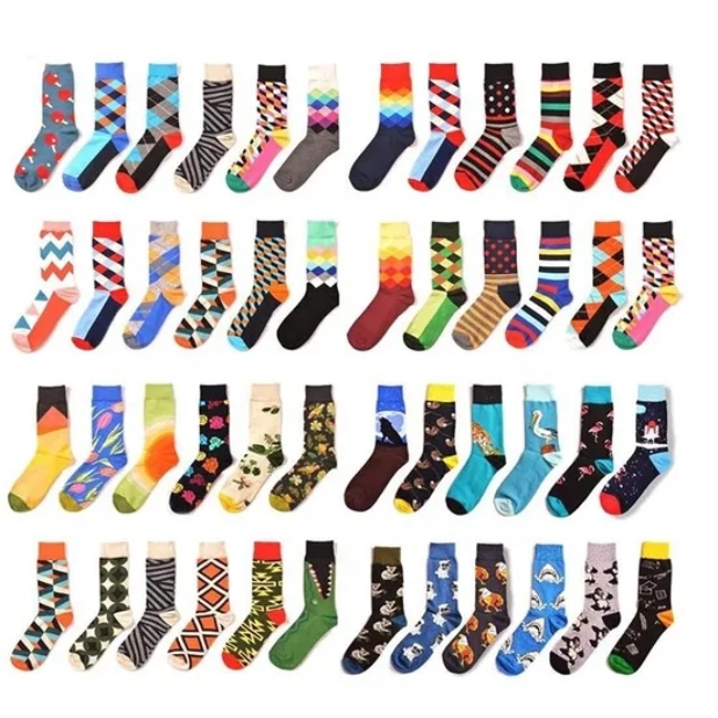 Xianghui Wholesale Funny Crew Men Christmas Fashion Happy Socks for Women