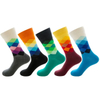 Fashion Happiness Socks Custom Made Colorful Cotton Bamboo Fancyed Cool Bright Colored Business Mens Dress Socks for Men