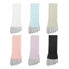 Five Toe Socks Casual Solid Color Crew Socks for Women