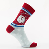 Men Women Cotton Santa Claus Pattern Jacquard Gift Red Crew Socks