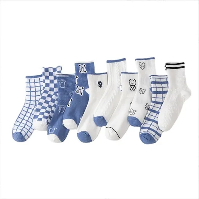 Blue Bear Winter Crew Socks Cute Warm Cotton Socks Wholesale